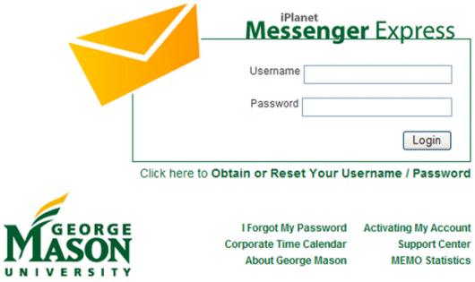 messenger express log in screen
