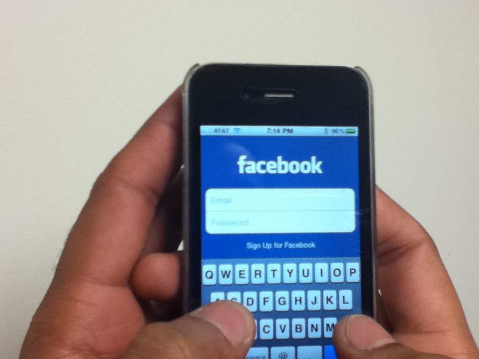 Facebook on iPhone