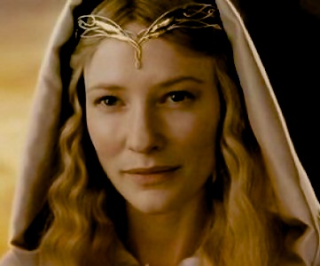 Cate Blanchett as Galadriel, blackpoint filter