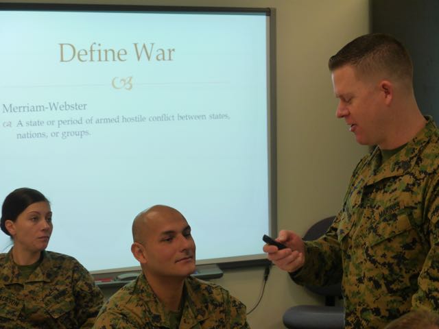 Marines learn active teaching