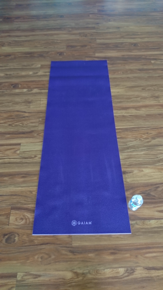 purple yoga matt