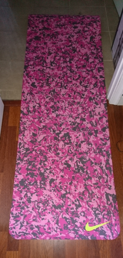 pink camo yoga mat