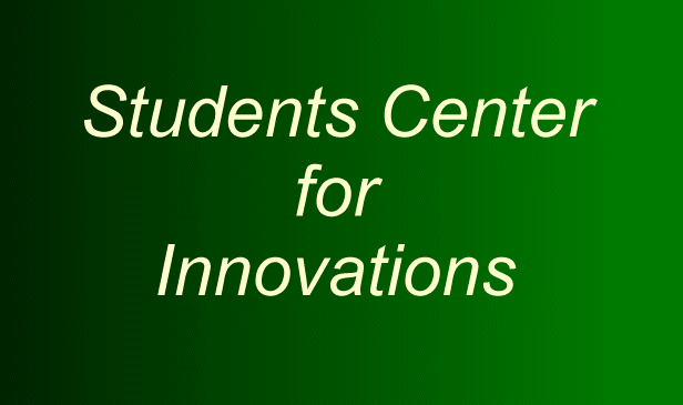 The Students Center for Innovations - This is your world. Take your dream and make it happen ! Others have and so can you! News flash... The Students Center for Innovations and Mason Entrepreneurs are teaming up for success. Together we can create the future !