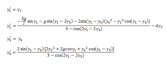 Damped Double Pendulum