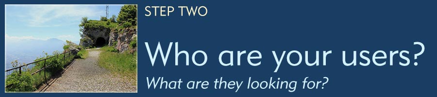 Graphic reads - Step 2: Who are your users and what are they looking for?