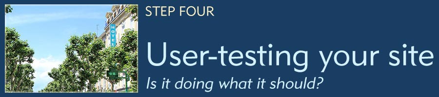 Graphic reads - Step 4: User-testing your site