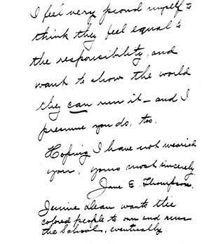 Thompson Letter to Howland