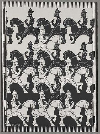 Regular Division of the Plane III by Escher