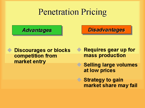 A penetration price strategy