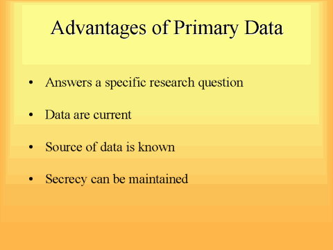 primary data advantages
