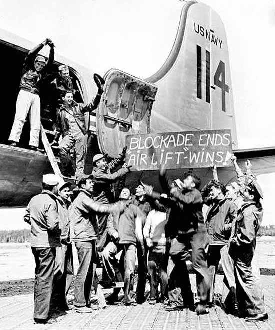 Aircrew Celebrating the End of the Airlift