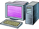 computer, monitor, printer