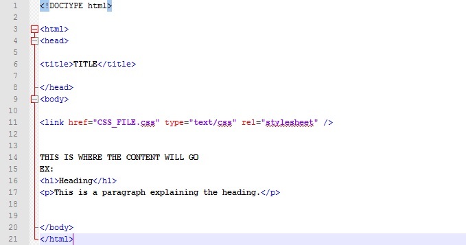 example of html coding