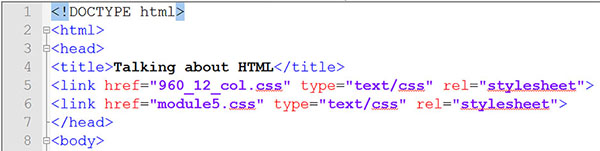 example of HTML