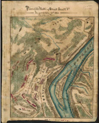 Civil War map of Ball's Bluff