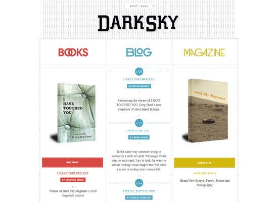 Dark Sky Website Example