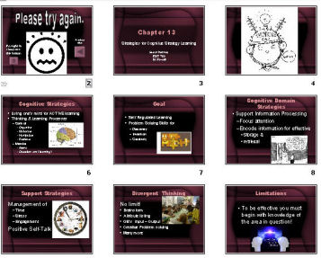 Presentation slides about cognitive strategies
