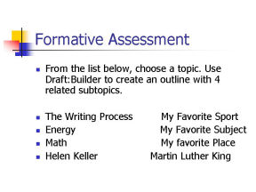 The assessment activity directions