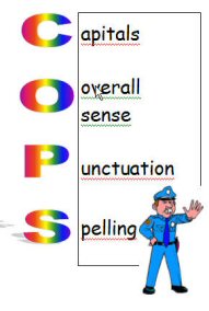 COPS is a mnemonic device used to help students remember to edit written work. 