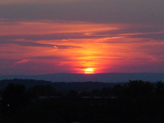 Sunrise in Centreville, Virginia