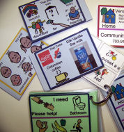 Augmentative Communication Cards created with Boardmaker