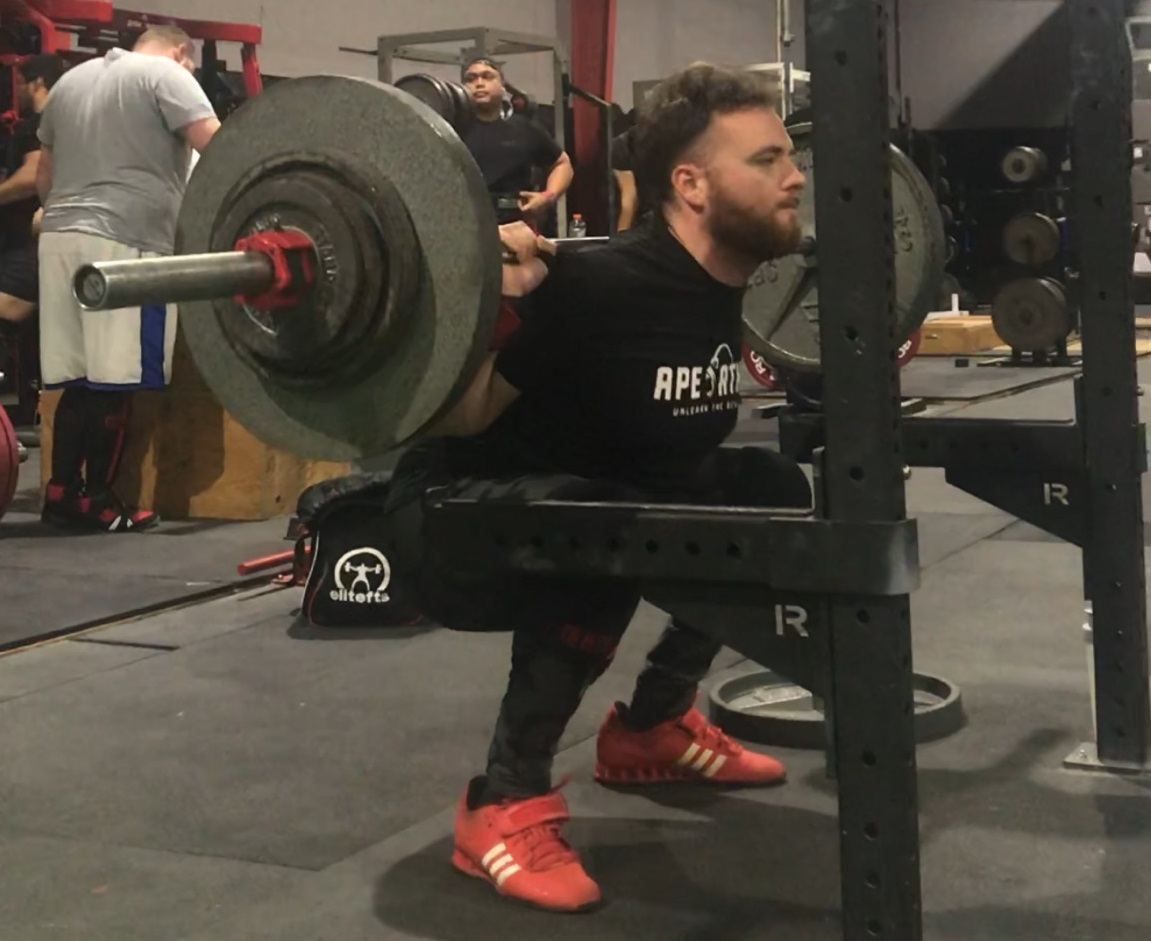 Picture of Shawn Mulvey squatting