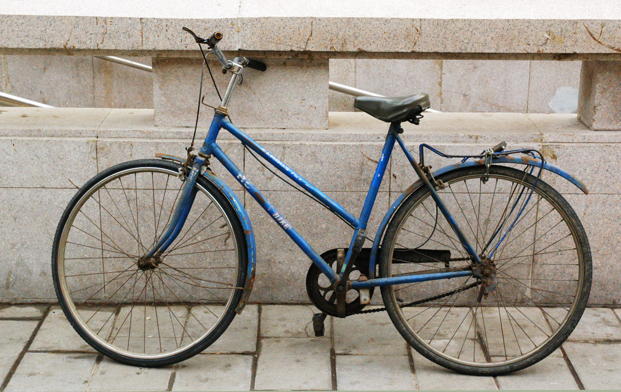 blue bike