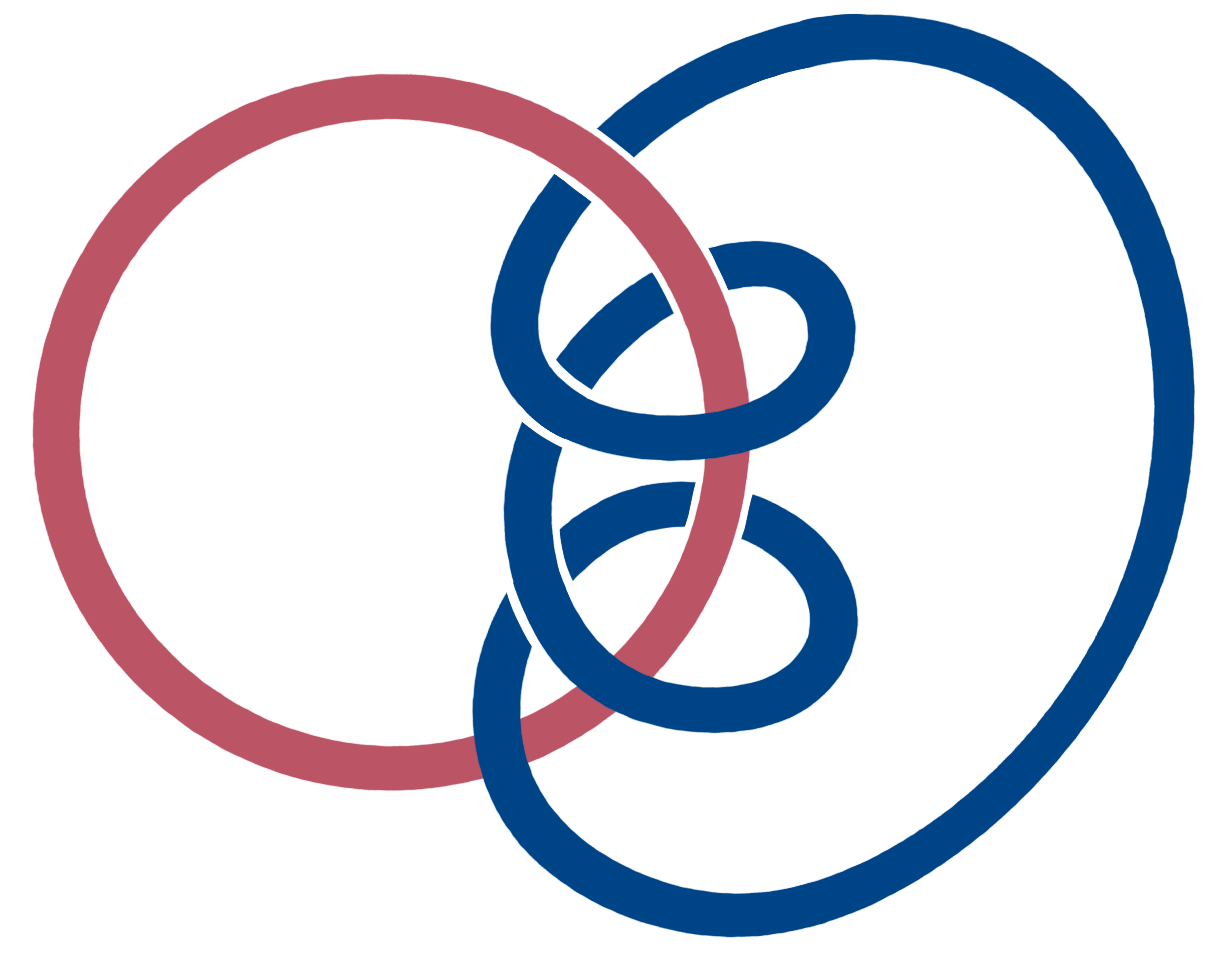 Two links with linking number two