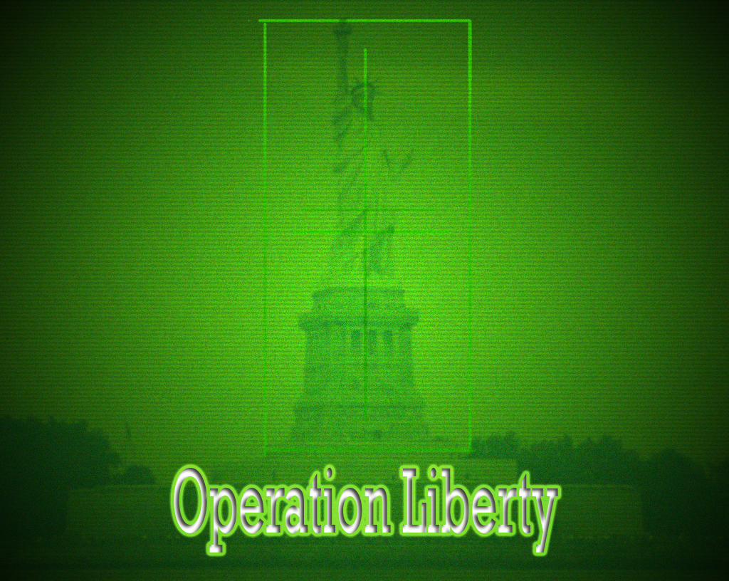 statue of liberty photoshop with night vision