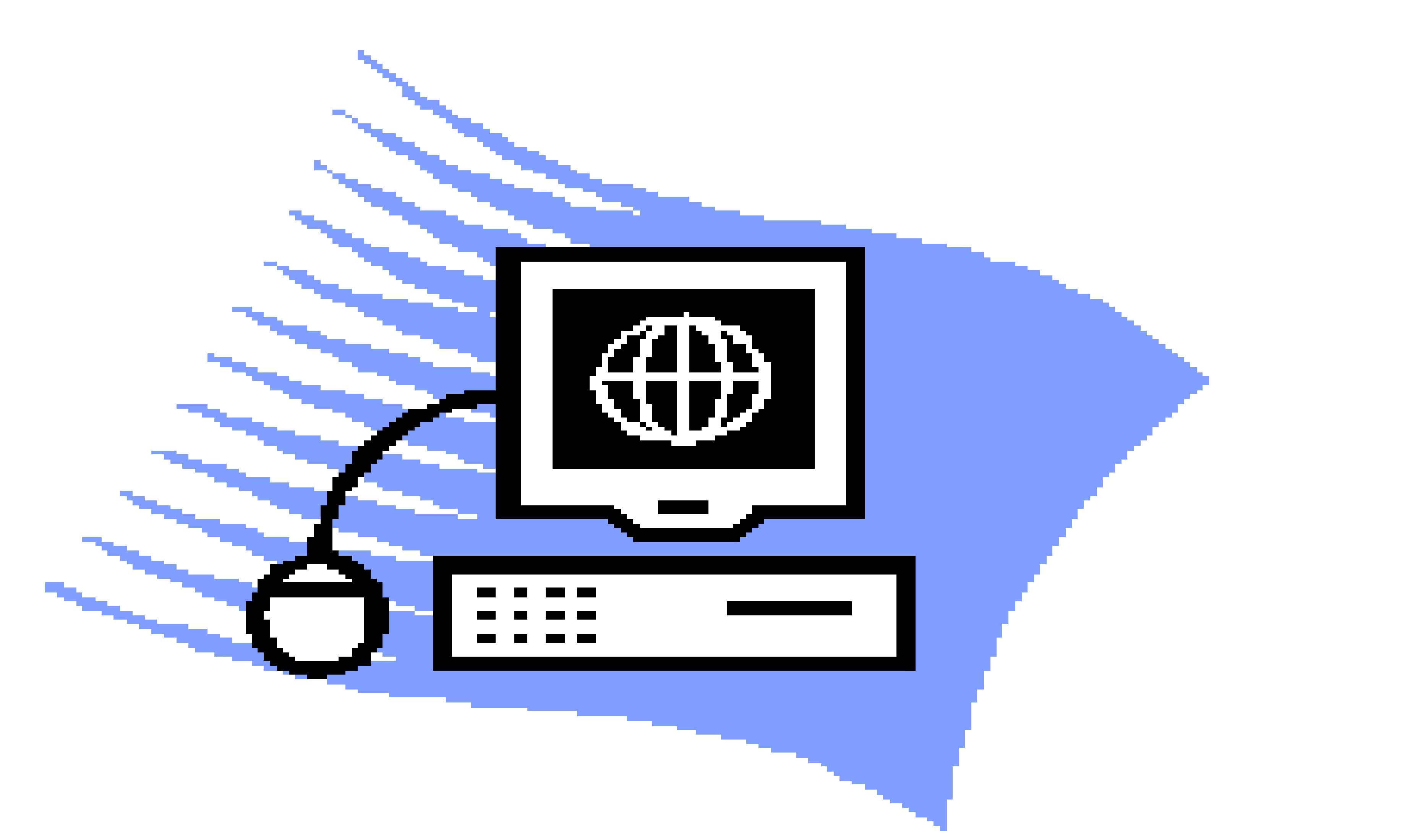 a girl on a computer