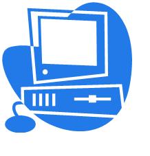 a girl on a computer