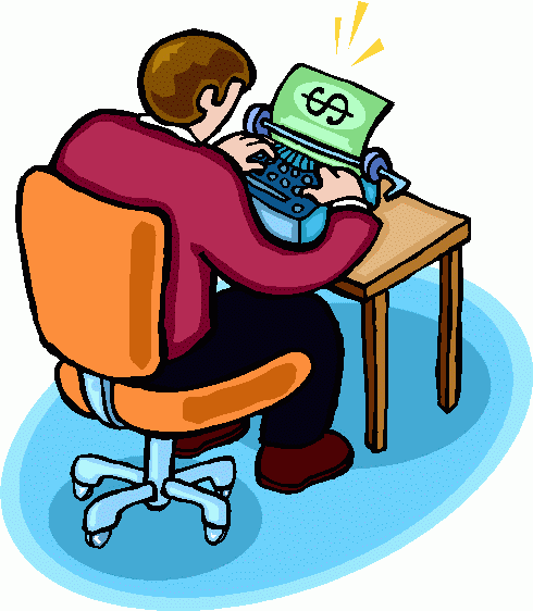 typing money