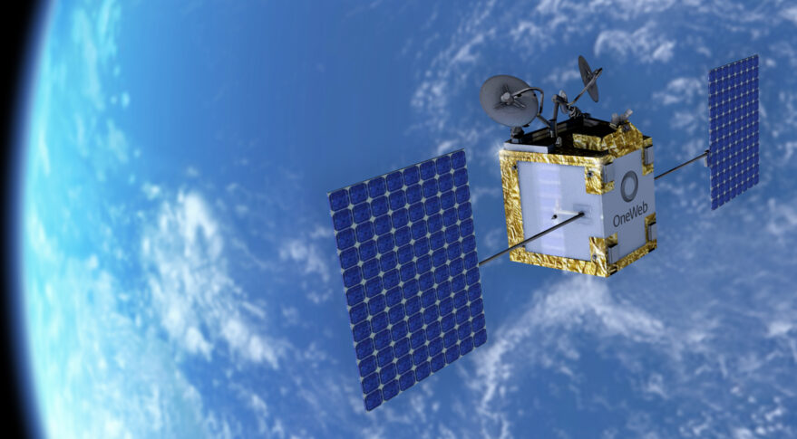 OneWeb's communications satellite.