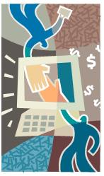 two men shaking hands via a computer