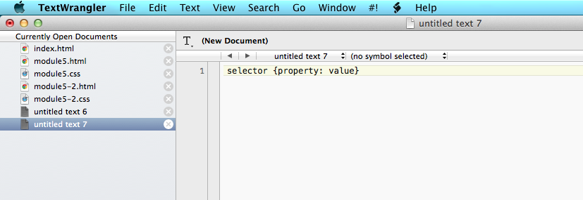 Basic CSS Structure Screenshot