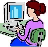 A girl On a Computer