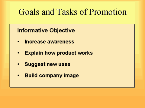 Goals And Tasks Of Promotion