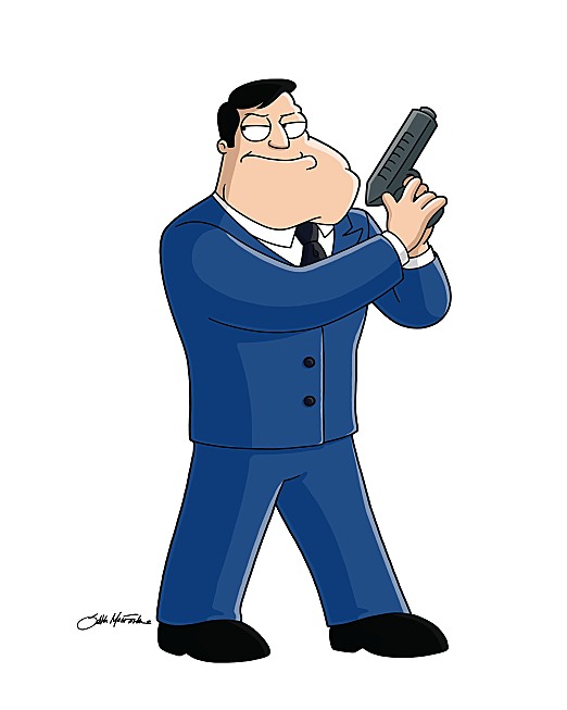 my dad in cartoon form
