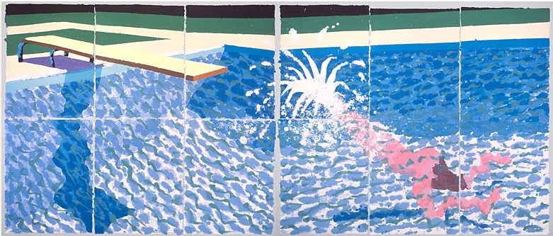 A Large Diver (Paper Pool 27) by David Hockney 1978