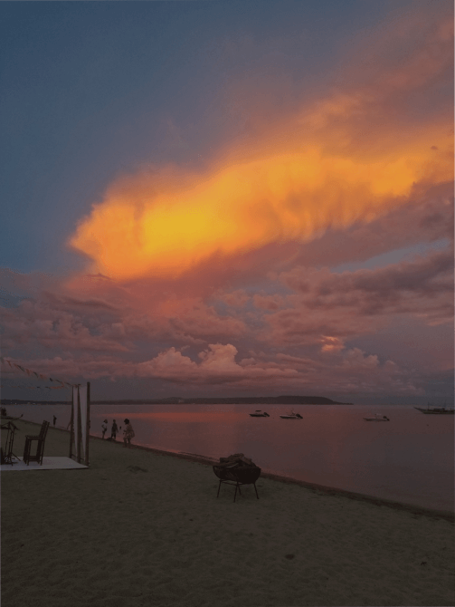 Beach in Aquatico Resort San Juan, Philippines