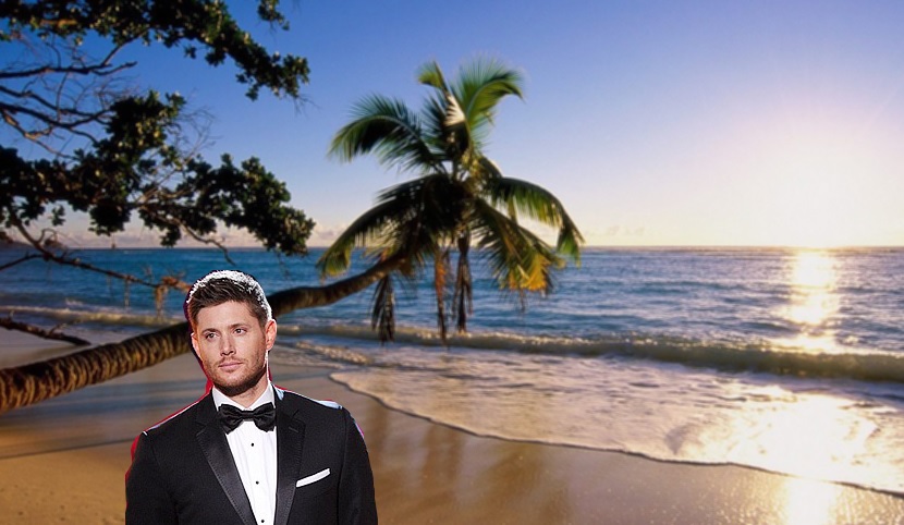 Jensen Ackles at the Beach