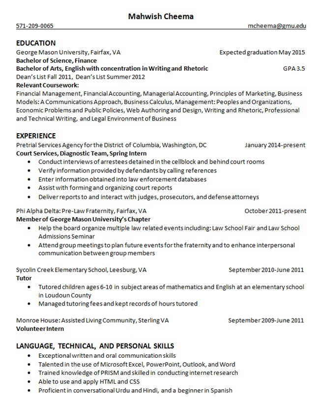 My Resume