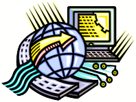 globe and computer