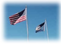 US and VA flags