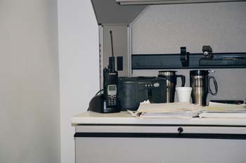 radio and  cups