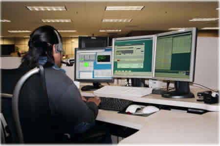 Dispatcher at console