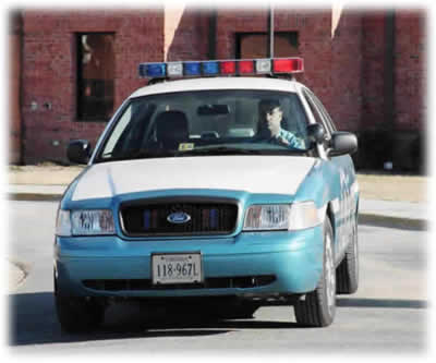 Patrol car coming
