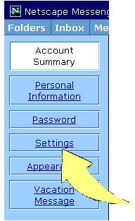 memo settings menu