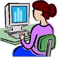 girl on a computer