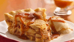 Apple Pie with Caramel Drizzle